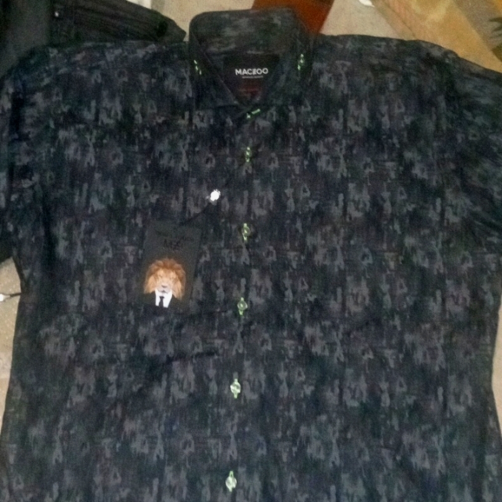 Maceoo Galileo new camo dress shirt